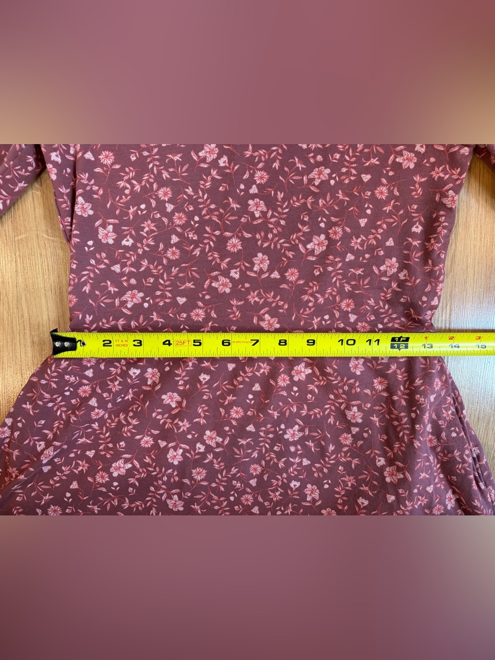 Pact Pink/Red Western Floral Fit & Flare 3/4 Sleeve V-Neck Dress Size S - Picture 7 of 12